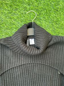 Cropped Polo Neck Jumper
