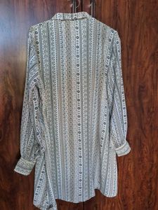 Bohemian Print Button-Up Shirt