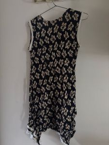 Women's Floral Print Top with Embellished Neckline