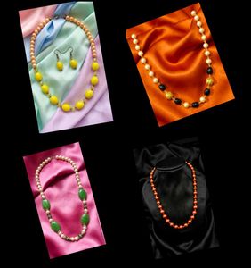 Elegant Beaded Necklace Set Combo