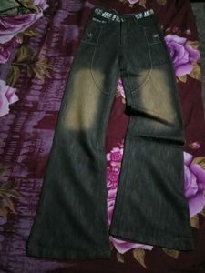 RARE Y2K GRUNGE BELL BOTTOM JEANS