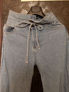 High-Waisted Denim Jeans