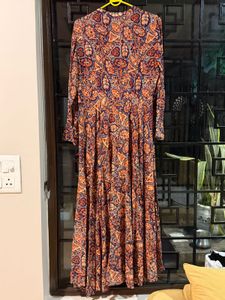 Label Ritu Kumar Printed Maxi Dress with Zip
