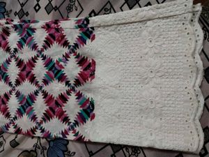Pure Cotton Palazzos with Lace Border