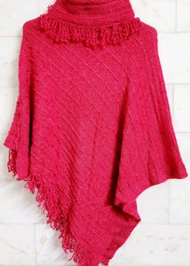 Shimmer Hot Pink Poncho