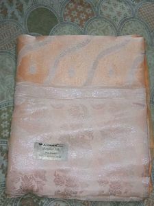 Elegant Peach Banarasi Silk Saree