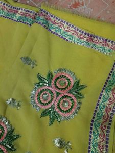 Yellow Color Saree