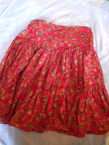 CLEARANCE SALE! FULL FLARED CORAL Y2K SKIRT 🧡🌼