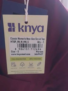 Maroon V-Neck Scrub Top and bottom