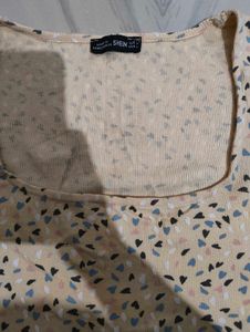 SHEIN Printed Crop Top