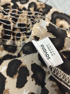 Leopard Print Flare Pants