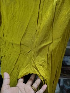 mehendi color Embroidered kurti set for festive