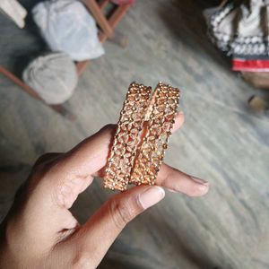 Elegant Rose Gold Tone Bangles
