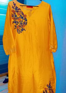Daily Wear Mustard Yellow Colour Kurta Set ⭐️