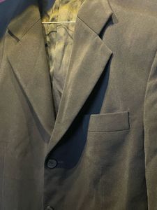 Vintage Jet Black Formal Blazer - Statement Piece
