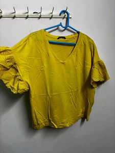 Yellow V-Neck T-Shirt