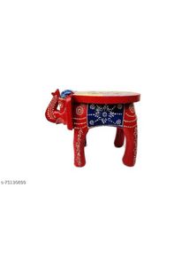 Pair Of Wooden Elephant Stand