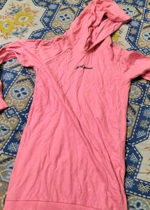 Pink 'Girl Power' Hoodie Dress