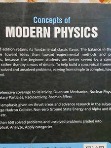 Concepts of Modern Physics Book