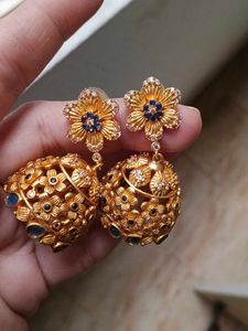 Elegant Floral Jhumka Earrings