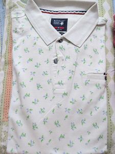Men's Floral Polo T-Shirt
