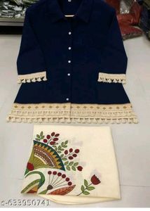 Navy Blue Co-ord Set rajasthani