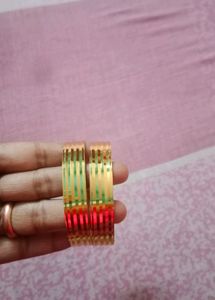 2 New 1grm Gold Polish Bangle