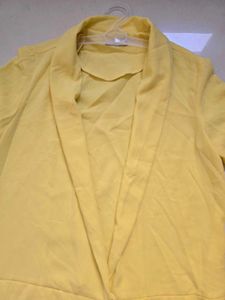 Pale Yellow Lightweight Longline Jacket