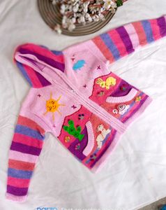 Cute Kids Knit Hoodie