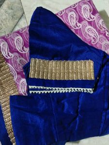 Beautiful Purple Paisley Saree