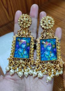 Beautiful Traditional Radha Krishna Dangle Earring