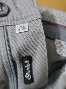 Men's Stretchable Grey Trousers (one time wear)