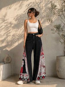 Bohemian Wide Leg Jeans