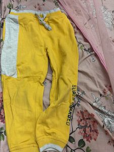 Yellow "Super Charged" Sweatpants