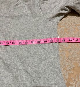 Comfortable Grey Long Sleeve Top