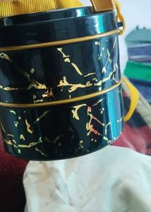 Retro Two-Tiered Lunch Box