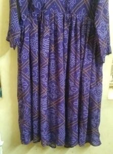 Purple Bandhani Print Kurta