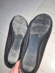 Women's Brown Ballerina Flats (little heel)
