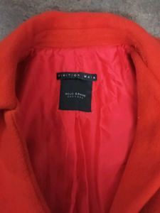 Vibrant rusted red Women's Casual Jacket