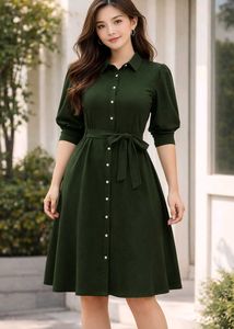 Stylish Green Top For Girls