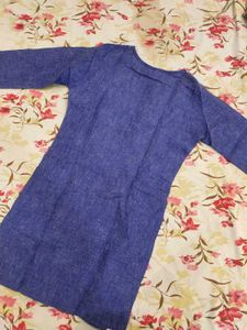 Blue Embroidered Kurta