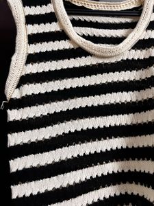striped knit top