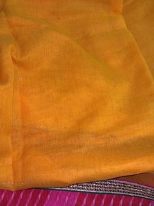 Vibrant Yellow Saree