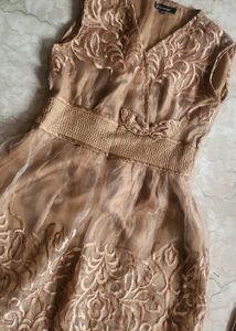 Luxury Embroidered Organza Party Dress