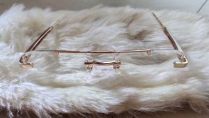 Btand New Rose Gold Rimless Glasses