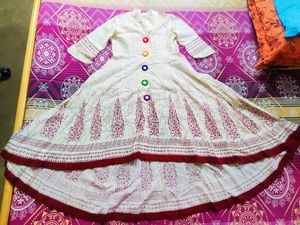 pure cotton chikon anarkali gown❤️never used