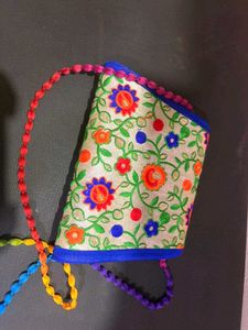 Embroidered Clutch Purse