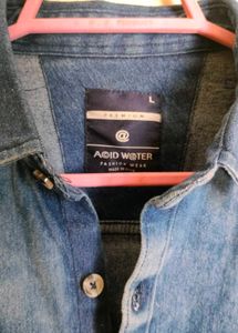 Retro denim shacket