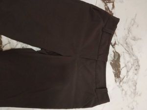 36 waist Brown Cropped Dress Pants