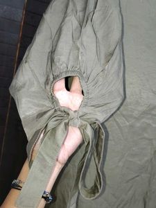 Chic Olive Green Tunic with Sequin Neckline